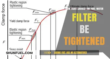 Tightening Fuel Water Filters: How Much is Too Much?