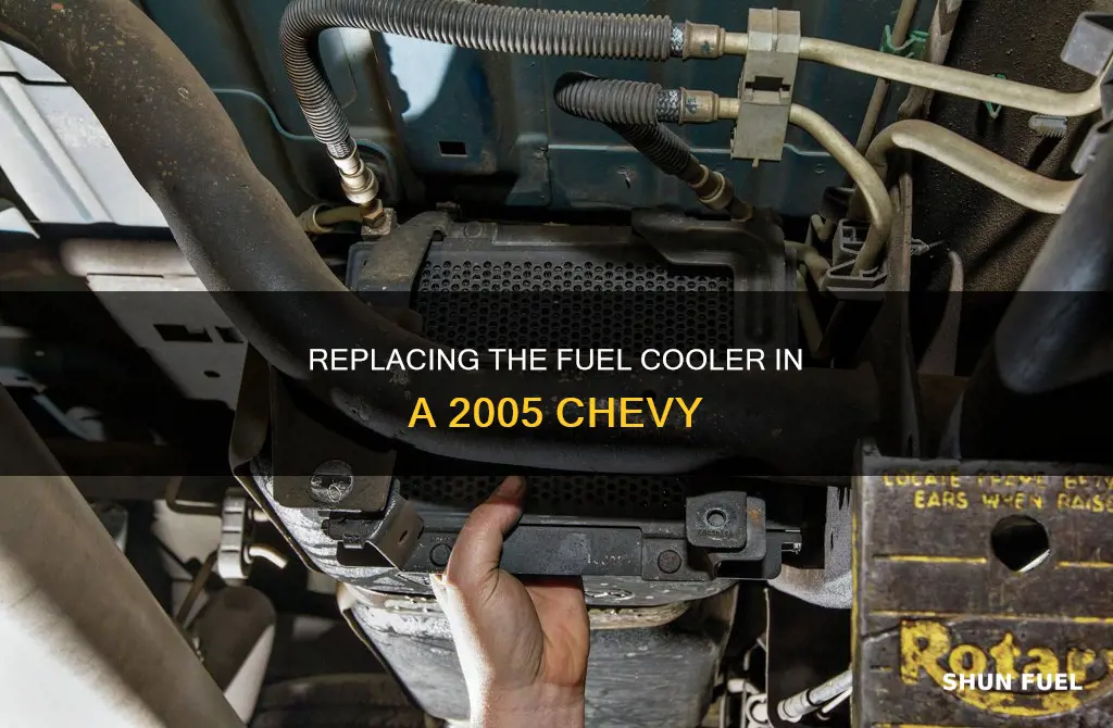 how to 2005 chevy fuel cooler replace