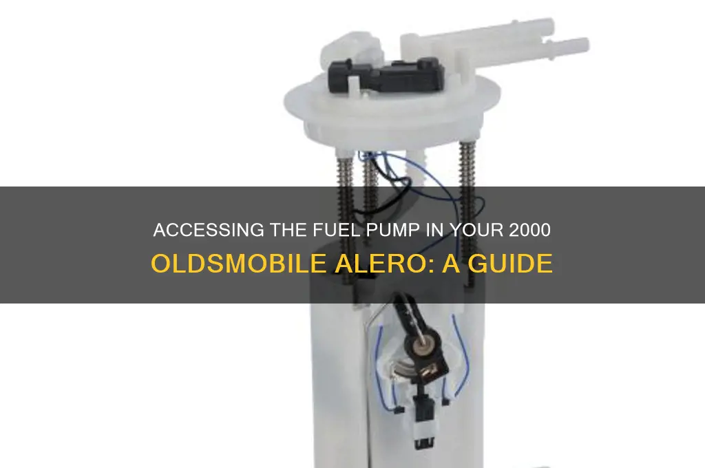 how to access 2000 oldsmobile alero fuel pump