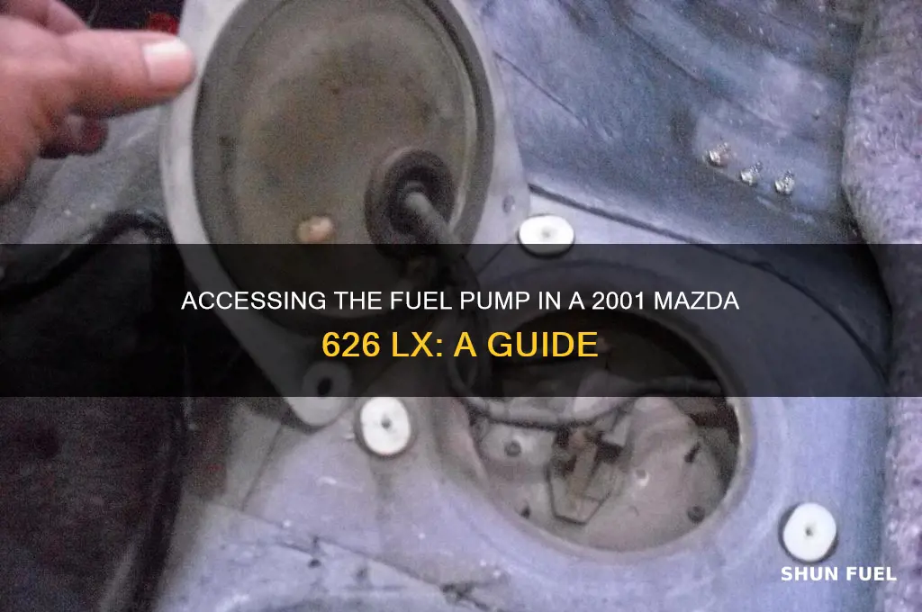 how to access fuel pump 2001 mazda 626 lx