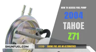 Accessing the Fuel Pump in a 2004 Tahoe Z71: Step-by-Step Guide