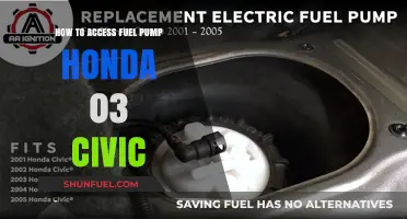 Accessing the Fuel Pump in Your 2003 Honda Civic: A Step-by-Step Guide