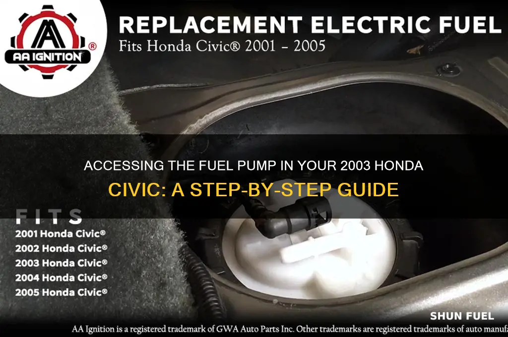 how to access fuel pump honda 03 civic