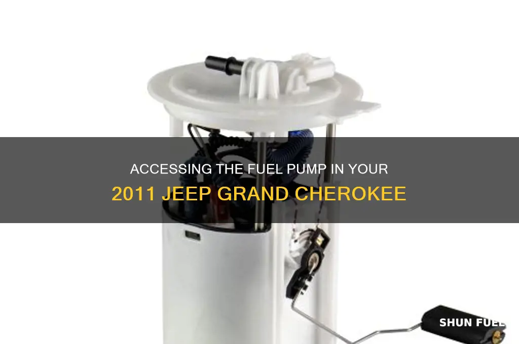 how to access fuel pump in 11 jeep grand cherokee
