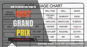 Accessing the Fuel Pump in a 1997 Grand Prix: A Guide