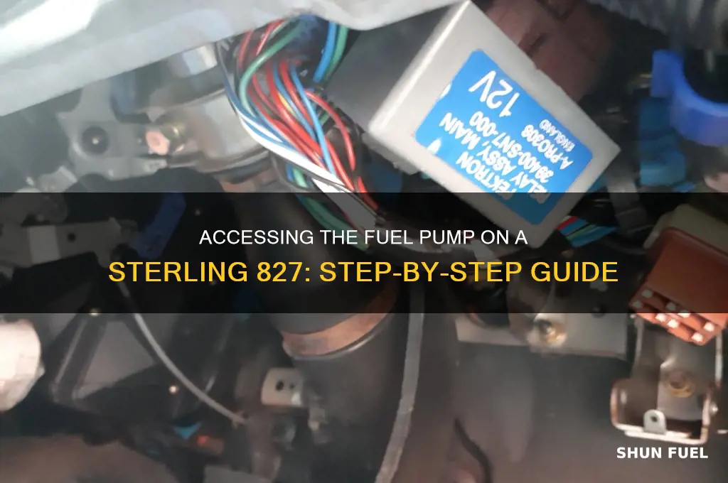 how to access fuel pump on sterling 827