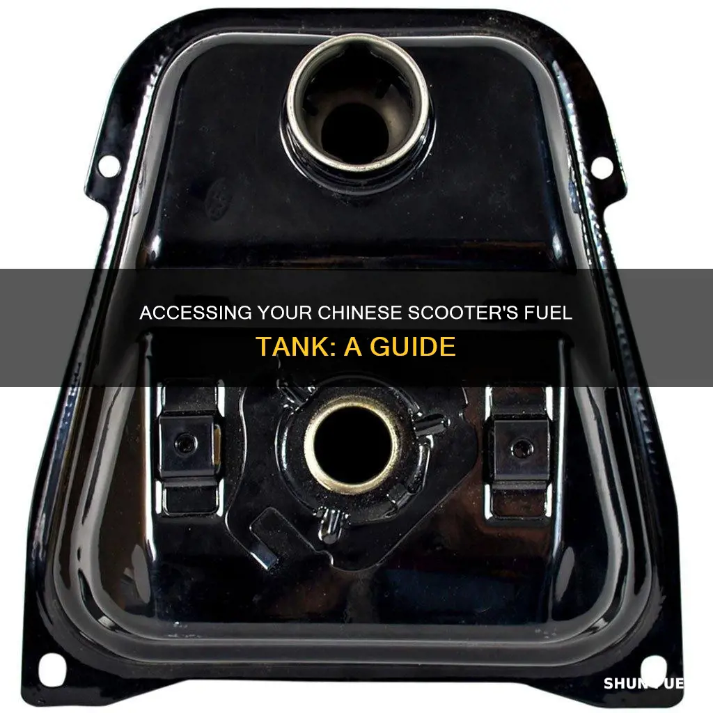 how to access fuel tank chinese scooter