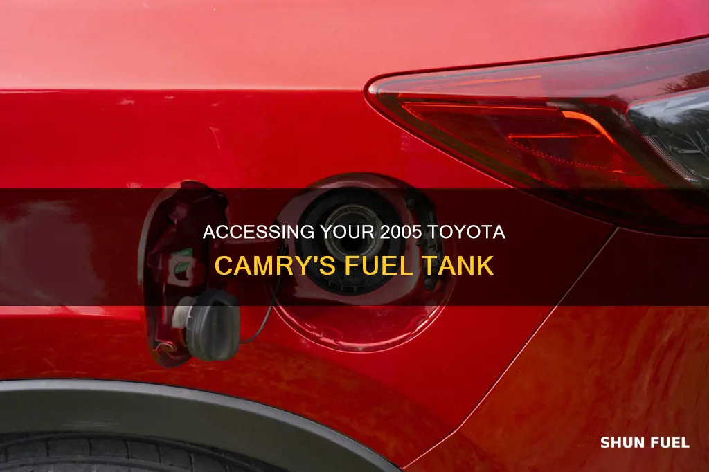 how to access fuel tank in toyota camry 2005