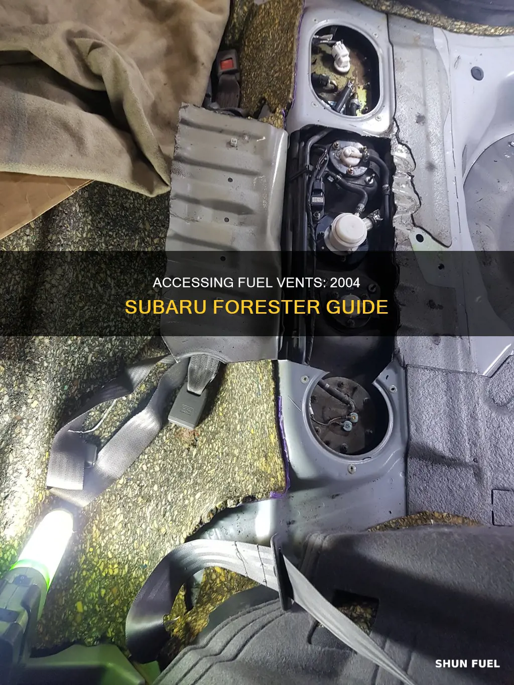 how to access vent on 2004 subaru forester fuel line