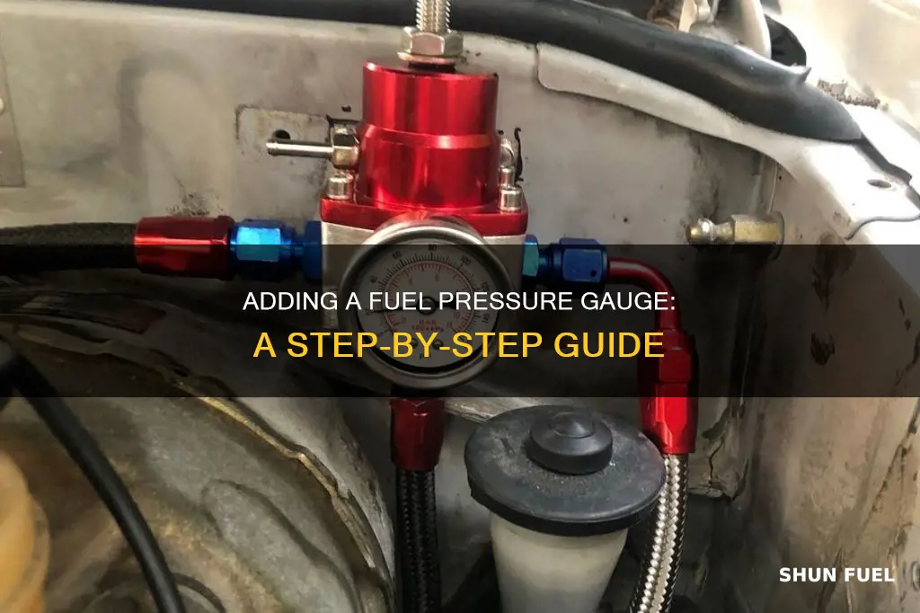 how to add a fuel pressure gauge