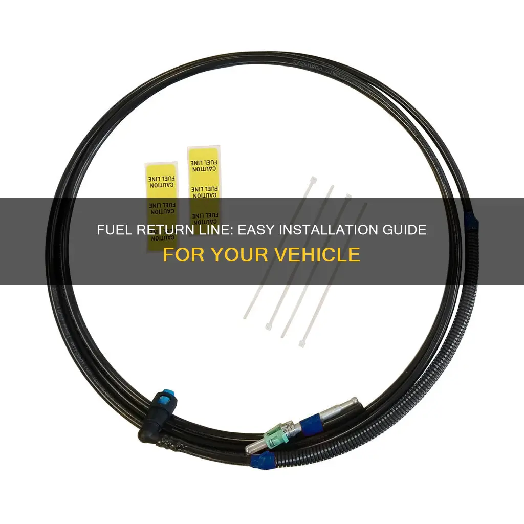 how to add a fuel return line