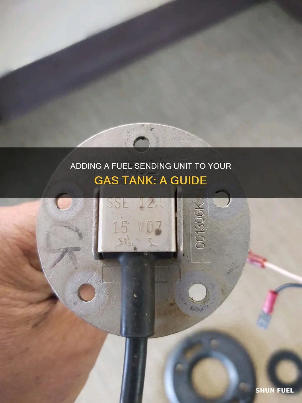 how to add a fuel sending unit to gas tank