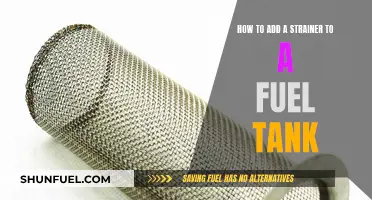 Fuel Tank Maintenance: Adding a Strainer