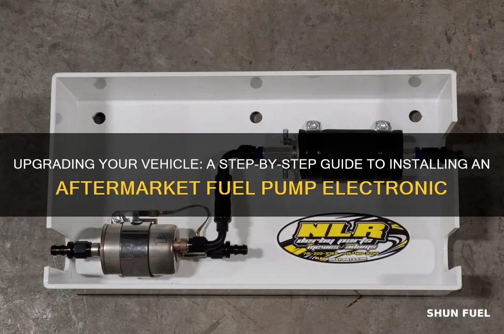 how to add an aftermarket fuel pump electronic