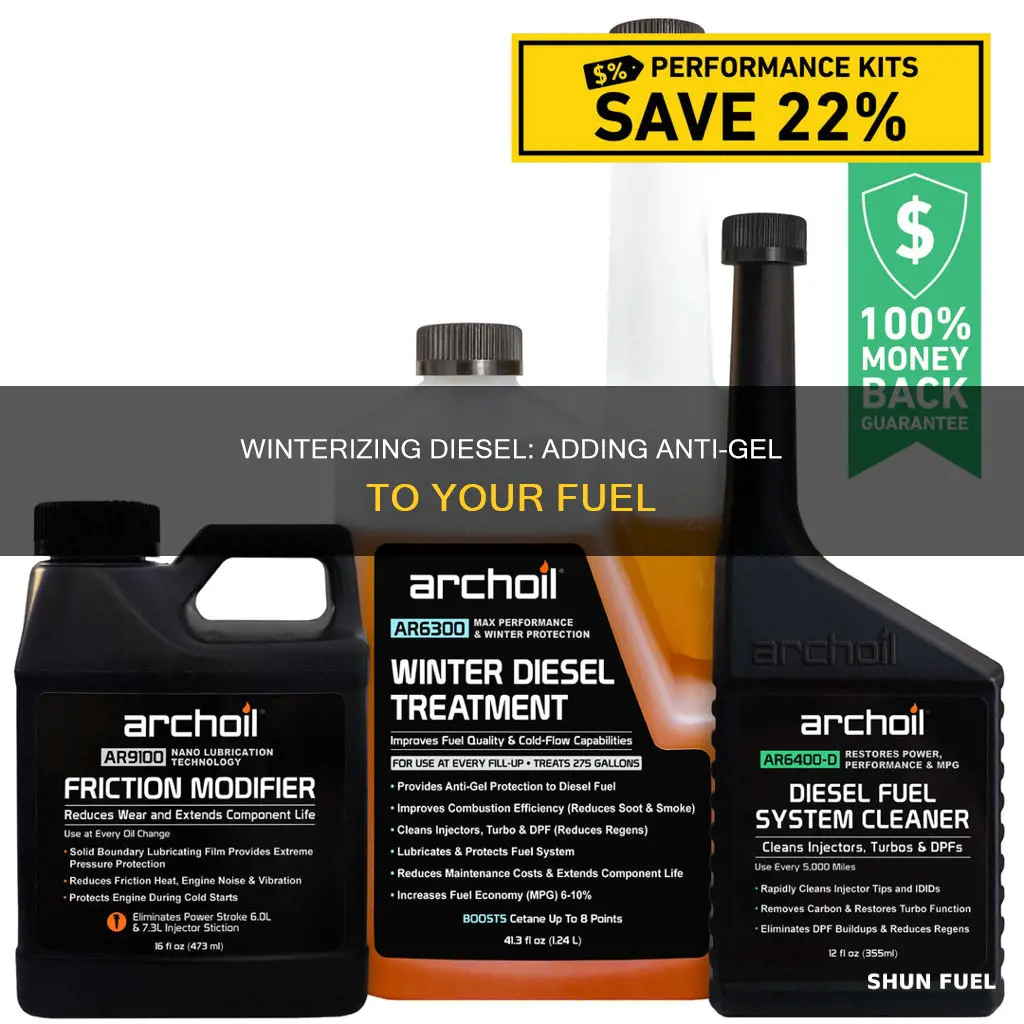 how to add anti gel to diesel fuel