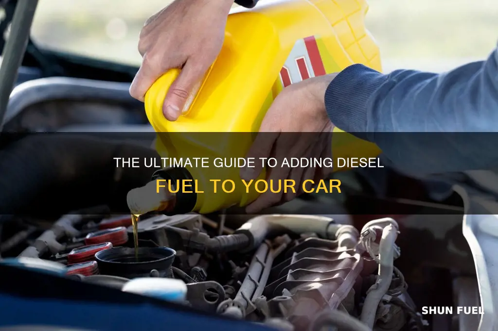 how to add diesel fuel to car