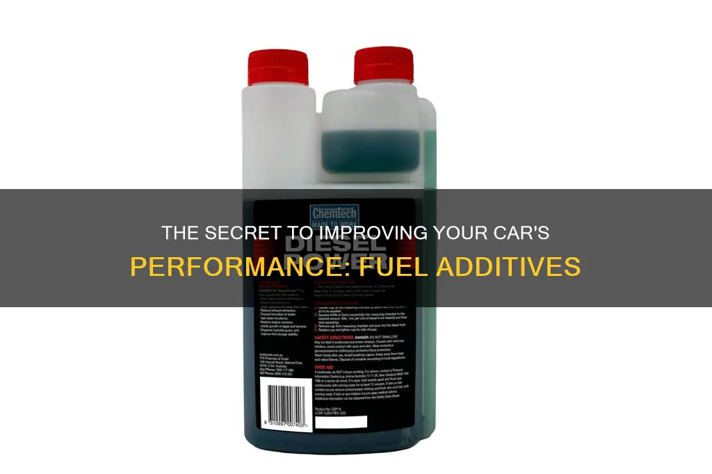 how to add fuel additive to car