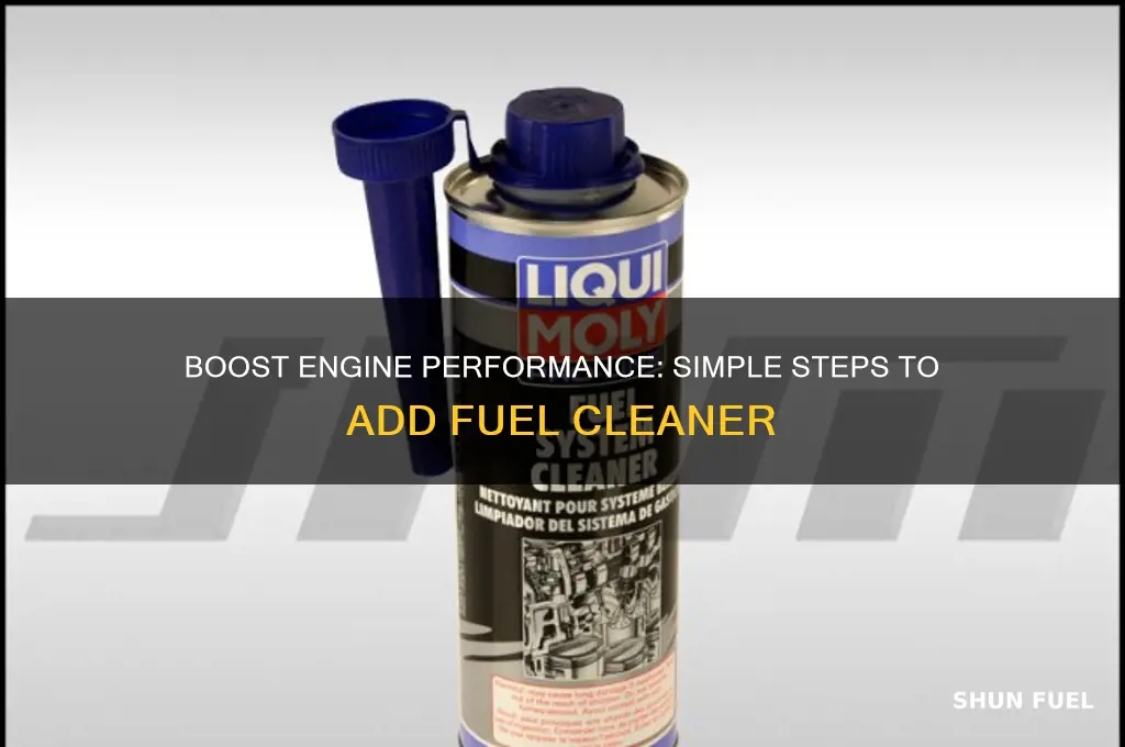 how to add fuel cleaner