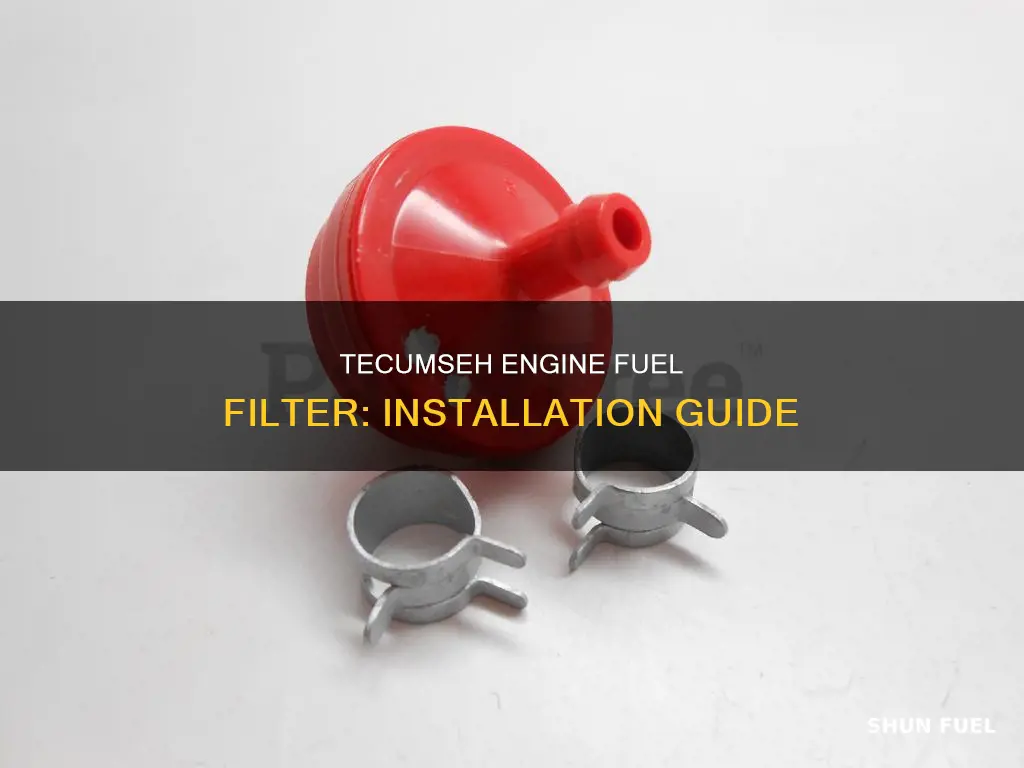 how to add fuel filter to old tecumseh engine