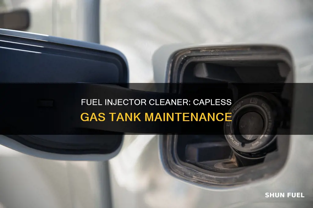 how to add fuel injector cleaner to capless gas tank