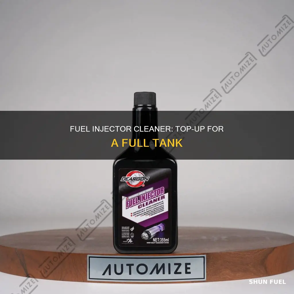 how to add fuel injector cleaner when tank is full