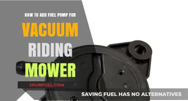 Upgrade Your Mower: Adding a Fuel Pump for Vacuum Riding Efficiency
