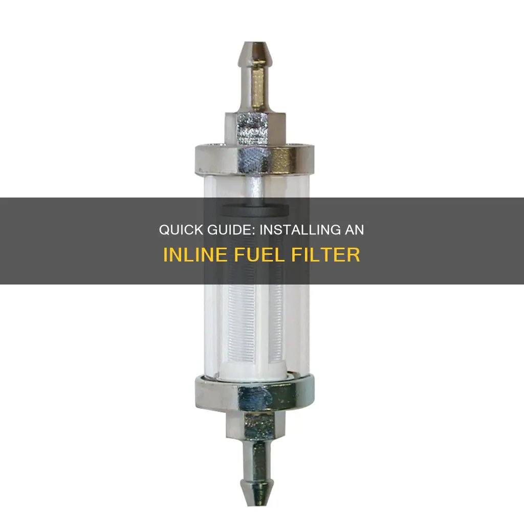 how to add inline fuel filter