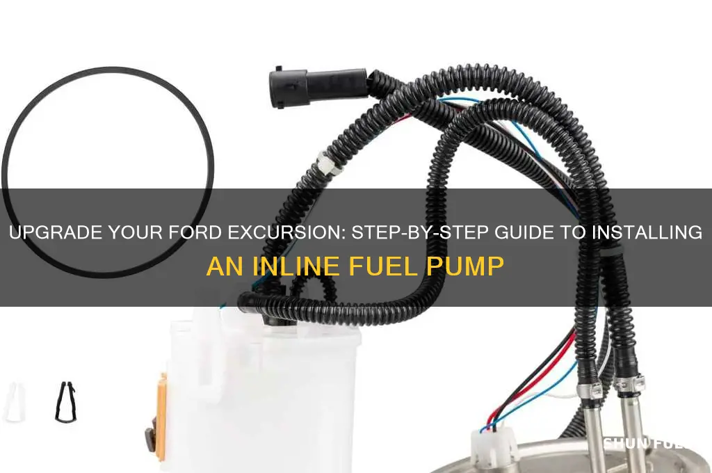 how to add inline fuel pump to ford excursion