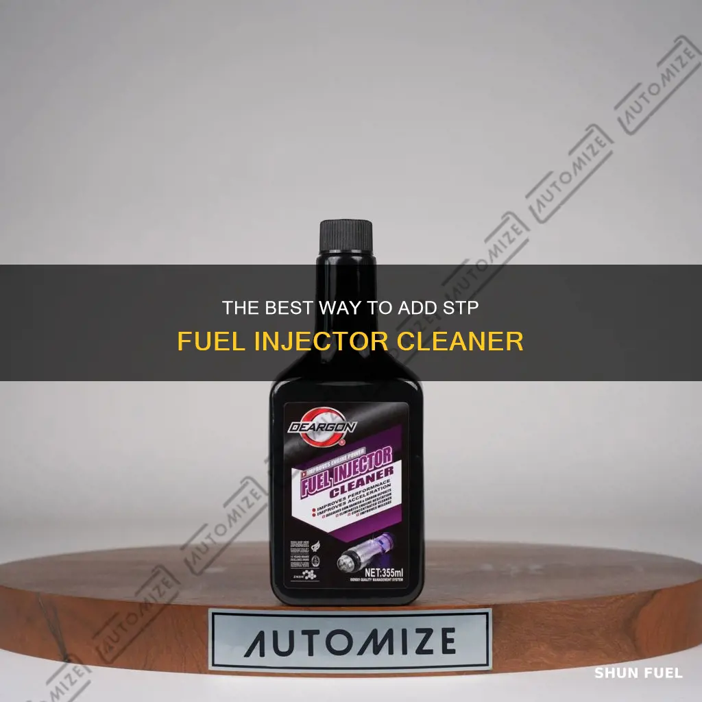 how to add stp fuel injector cleaner