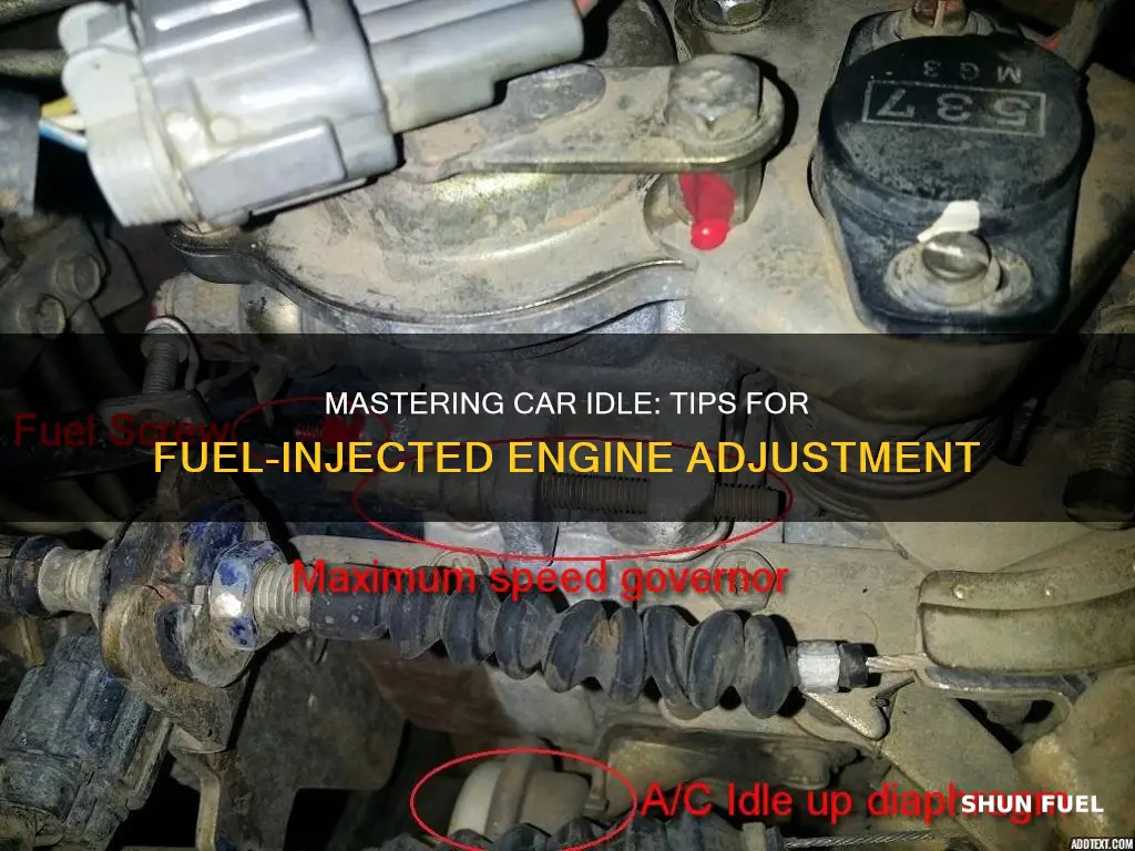 how to adjust car idle fuel injected