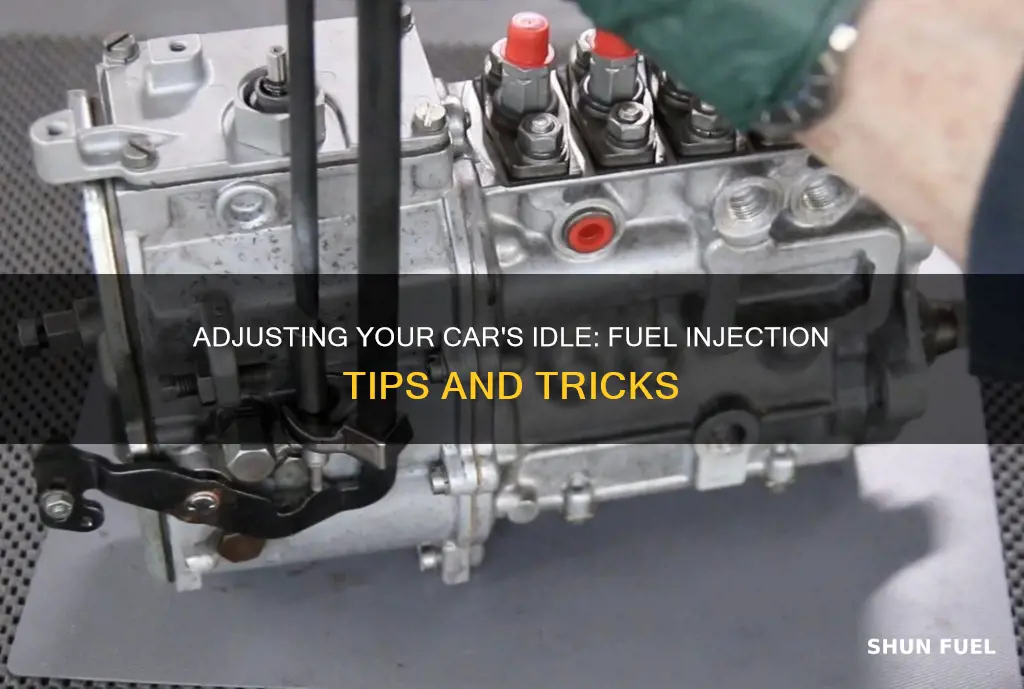 how to adjust car idle fuel injected