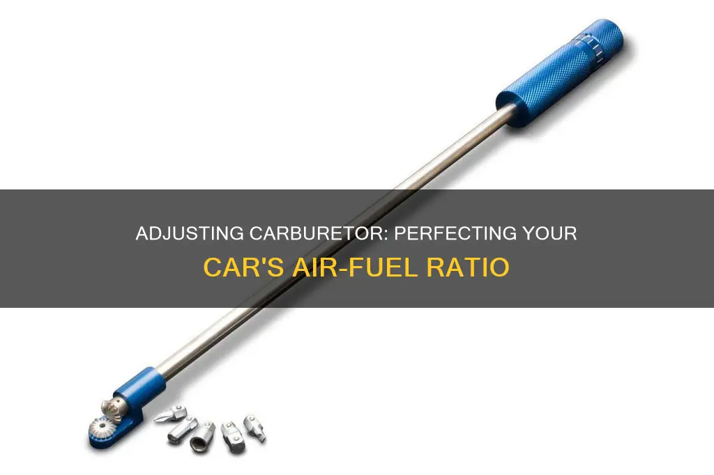 how to adjust carburetor air fuel mixture on car