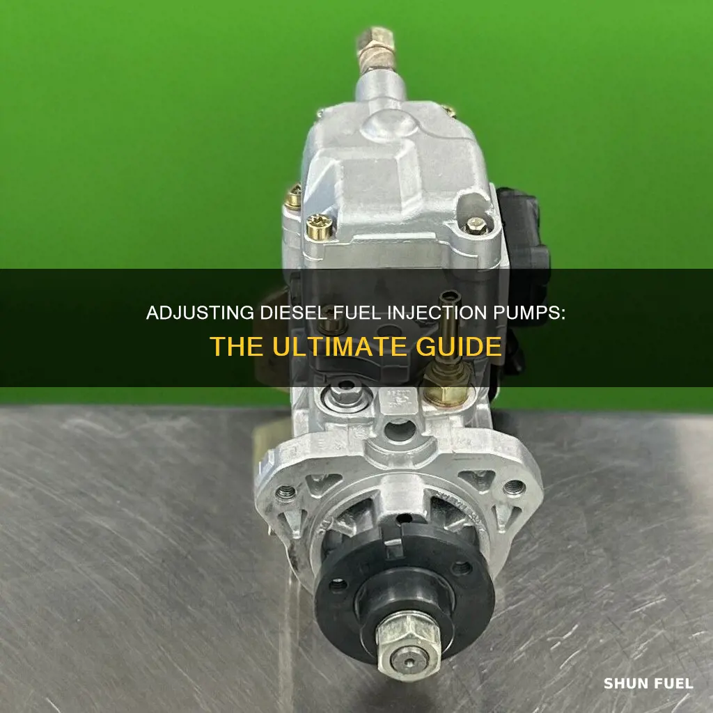 how to adjust diesel fuel injection pump