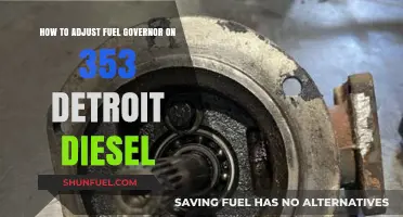 Adjusting the Fuel Governor on a 353 Detroit Diesel Engine