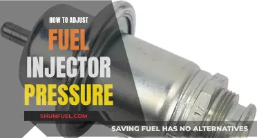 Adjusting Fuel Injector Pressure: A Comprehensive Guide