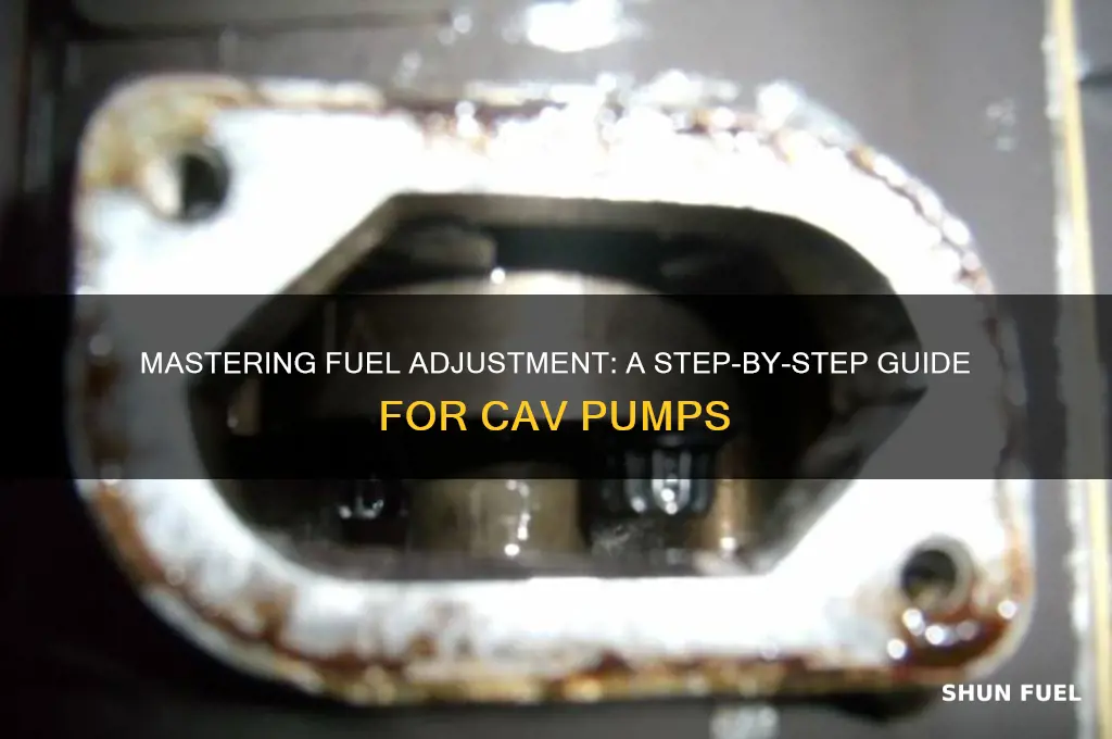 how to adjust fuel on cav pump