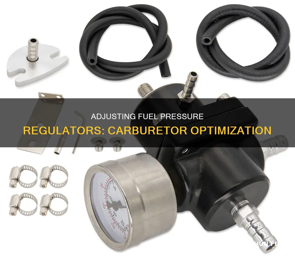 how to adjust fuel pressure regulator carburetor