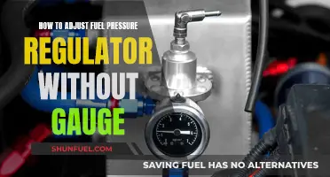 Adjusting Fuel Pressure Regulator: Gauge-Free Method