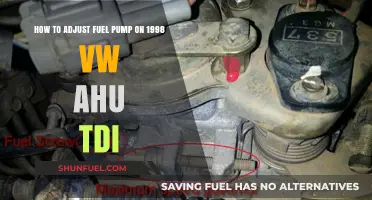 Adjusting the Fuel Pump on a 1998 VW AHU TDI: A Step-by-Step Guide