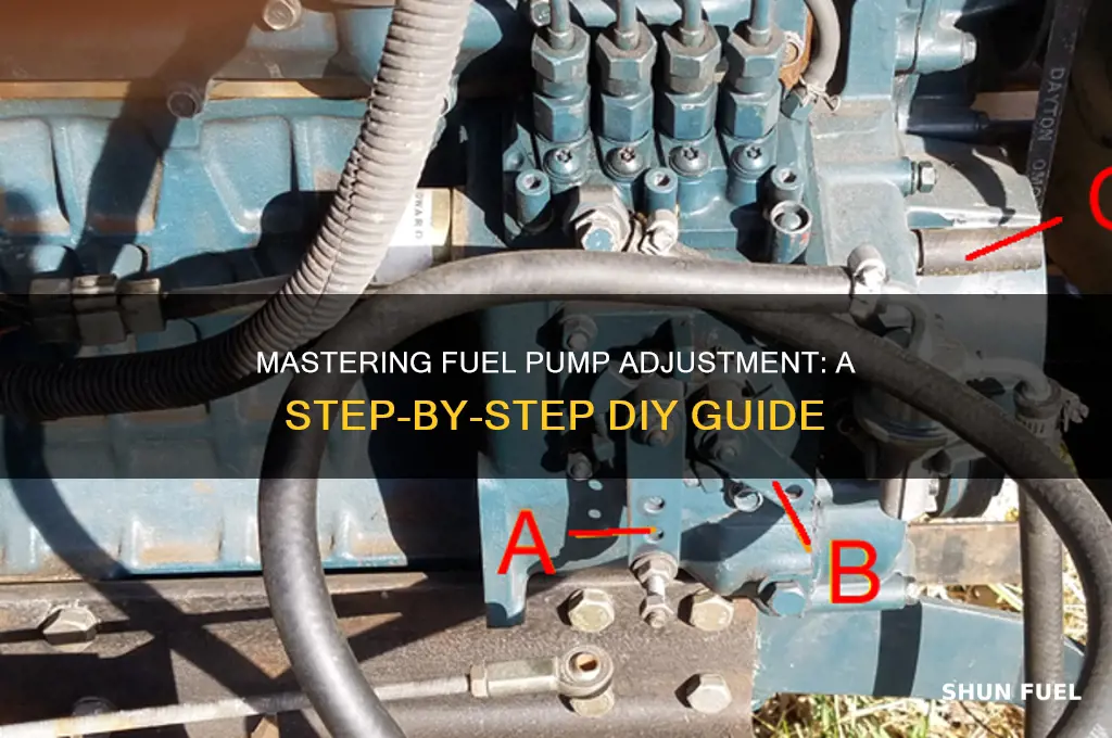 how to adjust fuel pump