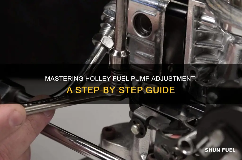 how to adjust holley fuel pump