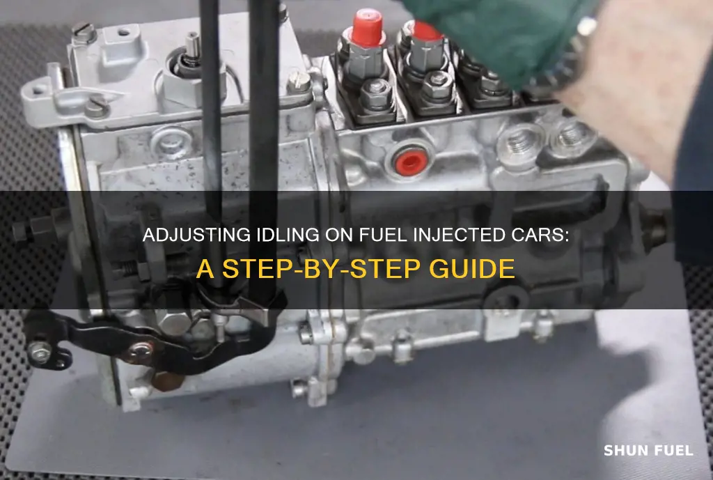 how to adjust idling on fuel injected cars