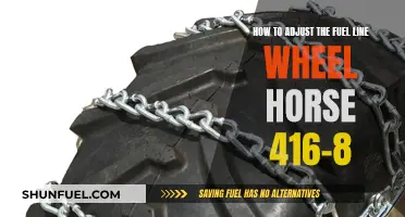 Adjusting the Fuel Line on a Wheel Horse 416-8: A Guide
