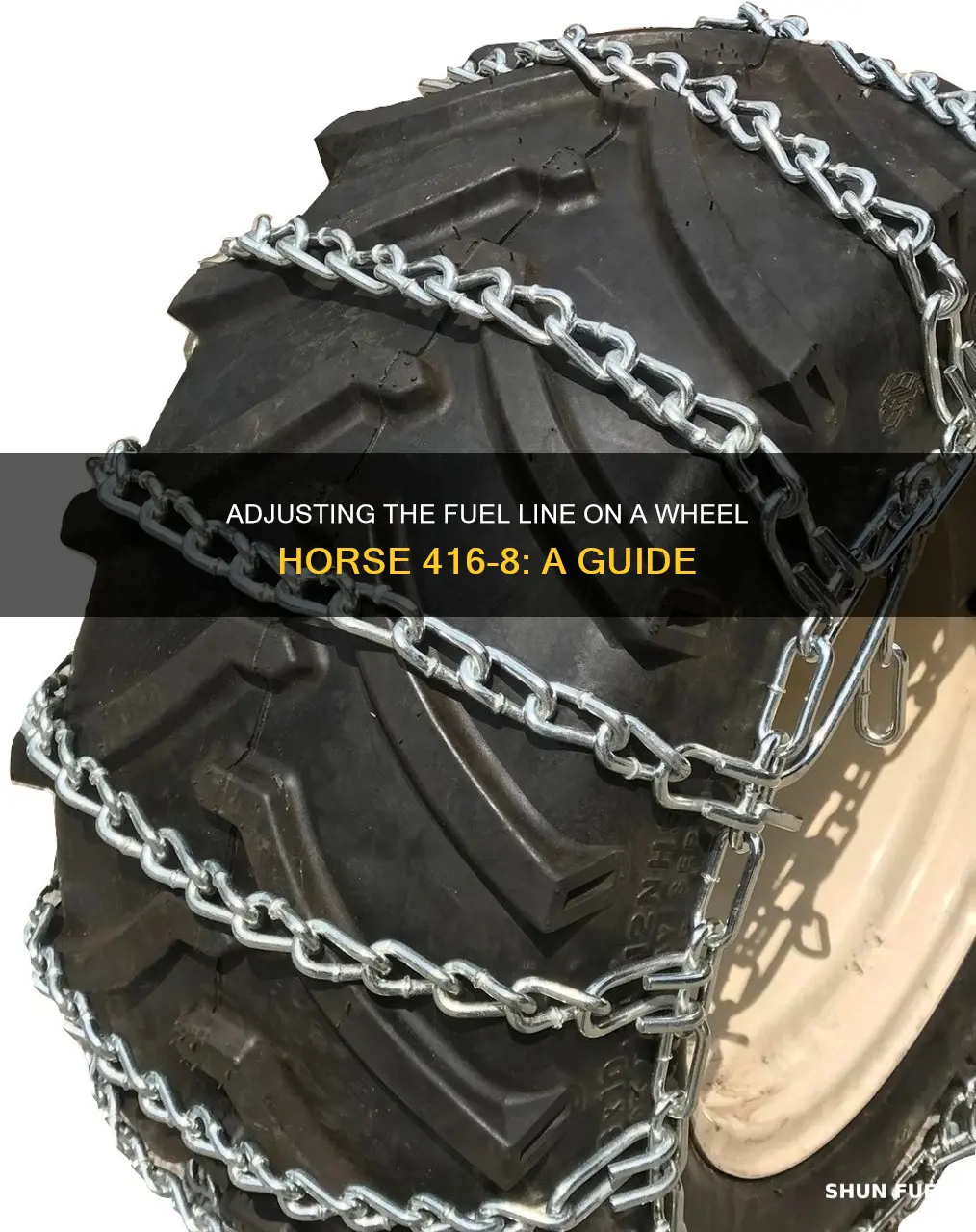 how to adjust the fuel line wheel horse 416-8
