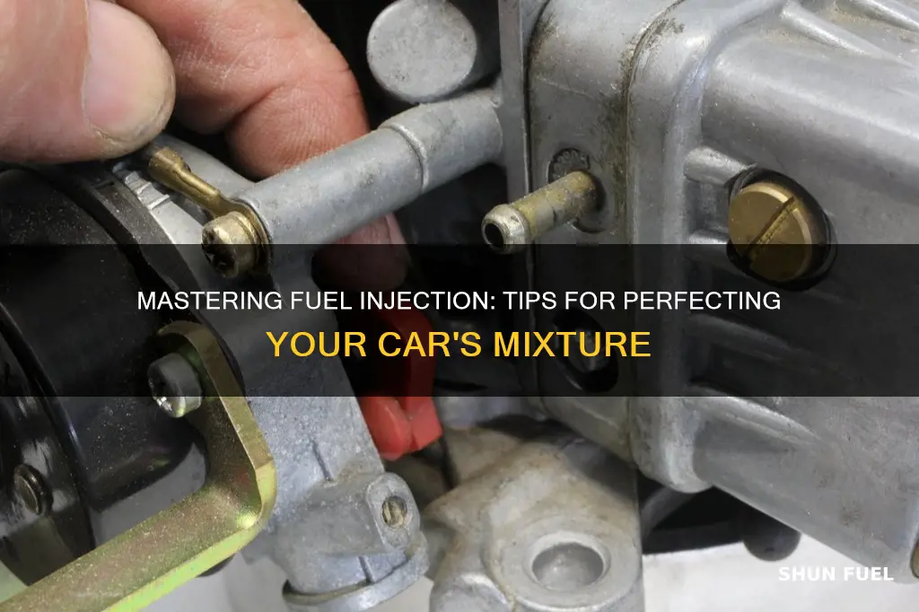 how to adjust the mixture of a fuel injecton car