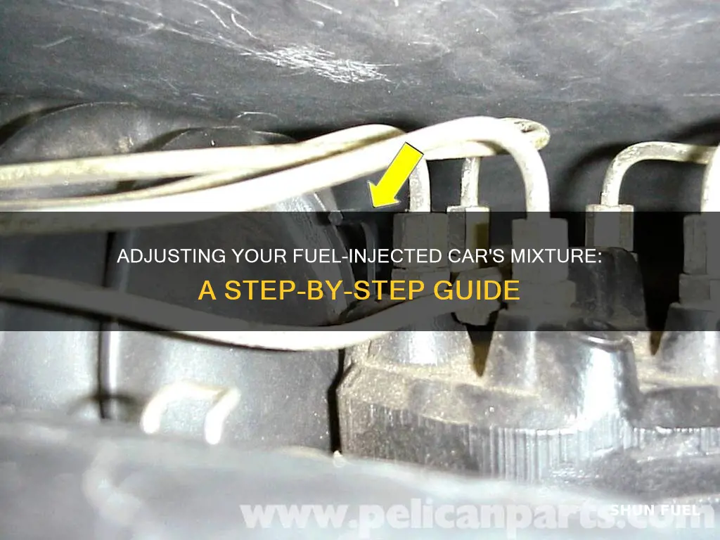 how to adjust the mixture of a fuel injecton car