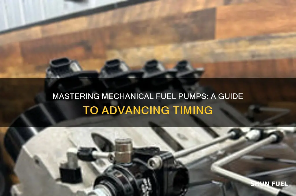 how to advance the timing on a mechanical fuel pump