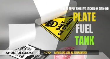 Applying Adhesive Stickers: Diamond Plate Fuel Tank Guide