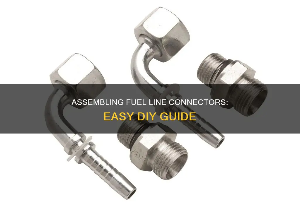 how to assemble fuel line replacement connectors