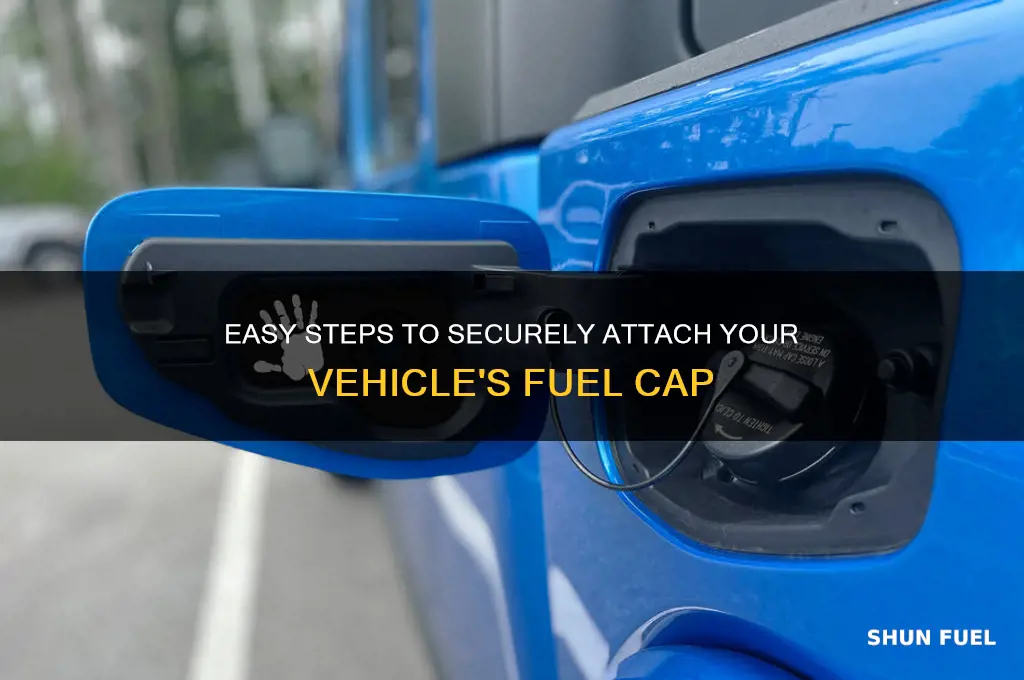 how to attach fuel cap